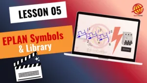EPLAN Symbol inserted in power circuit diagram using library workflow