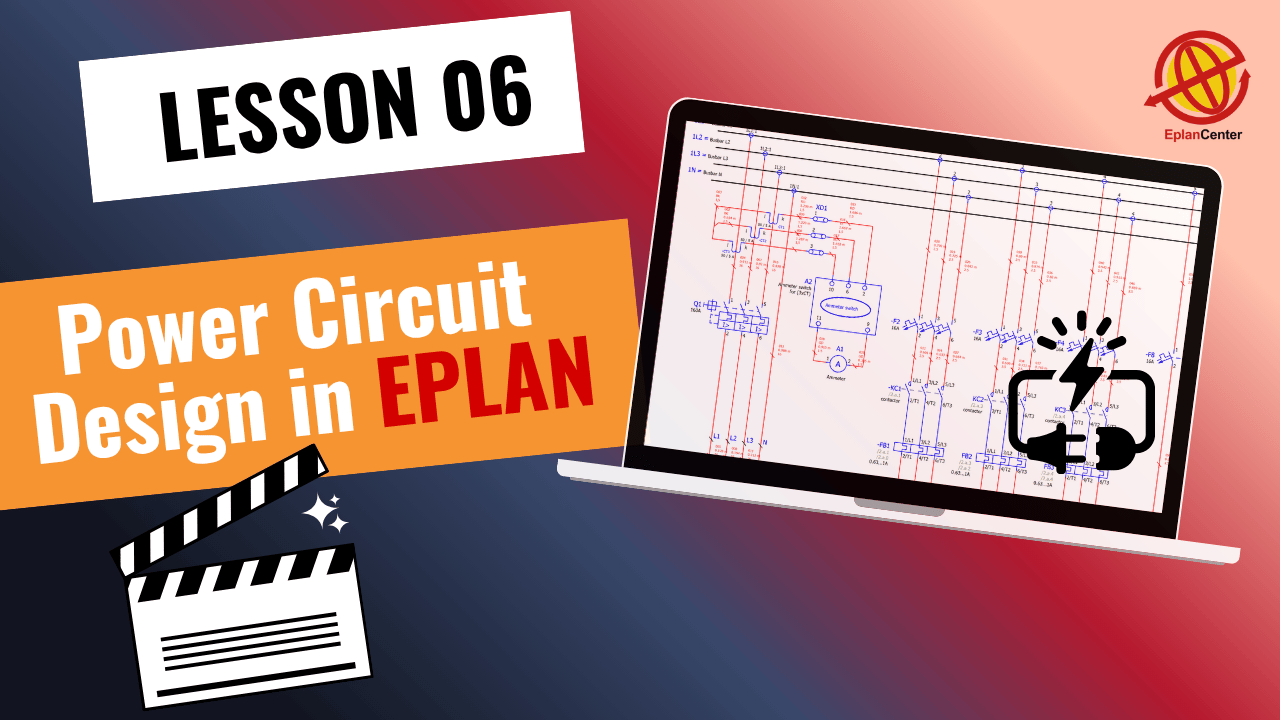 EPLAN Power Circuit Design For Motor Feeders (Lesson 06) – Free Training